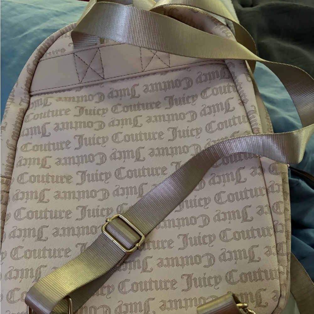 Juicy Couture Beige and Gold women backpack